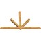 Ekena Millwork Kennewick Rough Sawn Timber Gable Bracket, Western Red Cedar, 96"W x 60"H x 4"D x 4"F, 15/12 Pitch GBW096X60X0404KEN00RWR - alternate 2